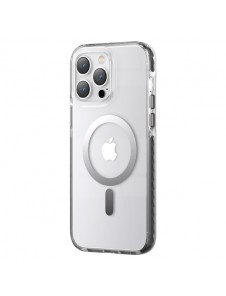 Kingxbar PQY Ice Crystal Series magnetic case for iPhone 14 MagSafe gray