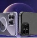 Kingxbar PQY Ice Crystal Series magnetic case for iPhone 14 MagSafe gray