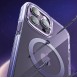 Kingxbar PQY Ice Crystal Series magnetic case for iPhone 14 MagSafe gray