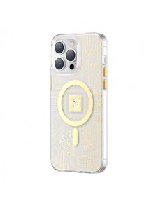 Kingxbar PQY Geek Series magnetic case for iPhone 14 MagSafe gold