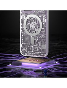 Kingxbar PQY Geek Series magnetic case for iPhone 14 MagSafe gold