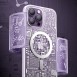 Kingxbar PQY Geek Series magnetic case for iPhone 14 MagSafe gold