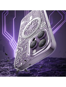 Kingxbar PQY Geek Series magnetic case for iPhone 14 MagSafe silver