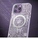 Kingxbar PQY Geek Series magnetic case for iPhone 14 MagSafe silver