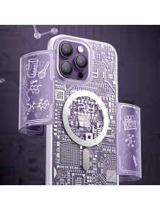 Kingxbar PQY Geek Series magnetic case for iPhone 14 MagSafe silver