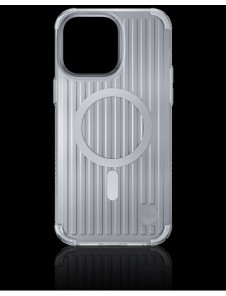 Kingxbar PQY Go Out Series magnetic case for iPhone 14 MagSafe silver