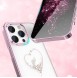 Kingxbar Wish Series case for iPhone 14 decorated with pink crystals