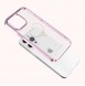 Kingxbar Wish Series case for iPhone 14 decorated with pink crystals