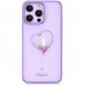 Kingxbar Wish Series case for iPhone 14 decorated with crystals purple