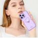 Kingxbar Wish Series case for iPhone 14 decorated with crystals purple