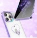 Kingxbar Wish Series case for iPhone 14 decorated with crystals purple