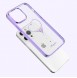 Kingxbar Wish Series case for iPhone 14 decorated with crystals purple