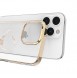 Kingxbar Wish Series case for iPhone 14 decorated with golden crystals