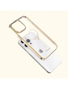 Kingxbar Wish Series case for iPhone 14 decorated with golden crystals