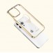 Kingxbar Wish Series case for iPhone 14 decorated with golden crystals