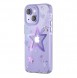 Kingxbar Heart Star Series case for iPhone 14 purple star case