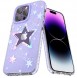 Kingxbar Heart Star Series case for iPhone 14 purple star case