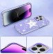 Kingxbar Heart Star Series case for iPhone 14 purple star case