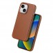 Dux Ducis Naples case for iPhone 14 magnetic leather case MagSafe brown