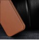 Dux Ducis Naples case for iPhone 14 magnetic leather case MagSafe brown