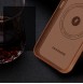 Dux Ducis Naples case for iPhone 14 magnetic leather case MagSafe brown
