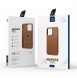 Dux Ducis Naples case for iPhone 14 magnetic leather case MagSafe brown