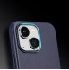 Dux Ducis Naples case for iPhone 14 magnetic leather case MagSafe blue