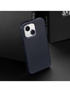 Dux Ducis Naples case for iPhone 14 magnetic leather case MagSafe blue