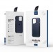 Dux Ducis Naples case for iPhone 14 magnetic leather case MagSafe blue