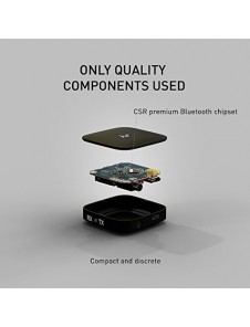KitSound Bluetooth Wireless Airline Plane Music Transmitter Receiver Adaptor - Svart