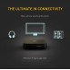 KitSound Bluetooth Wireless Airline Plane Music Transmitter Receiver Adaptor - Svart