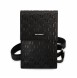 Karl Lagerfeld Saffiano Monogram Wallet Phone Bag Black
