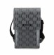 Karl Lagerfeld Saffiano Monogram Wallet Phone Bag Silver