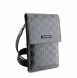 Karl Lagerfeld Saffiano Monogram Wallet Phone Bag Silver
