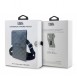 Karl Lagerfeld Saffiano Monogram Wallet Phone Bag Silver