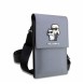 Karl Lagerfeld Saffiano Metal Logo NFT Wallet Phone Bag Silver