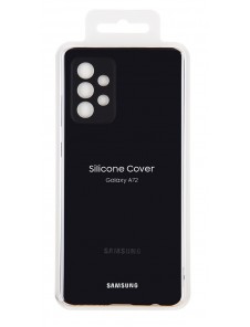 EF-PA725TBE Samsung Silicone Cover for Galaxy A72/A72 5G Black
