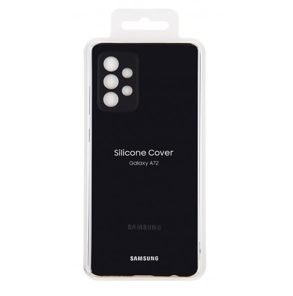 EF-PA725TBE Samsung Silicone Cover for Galaxy A72/A72 5G Black