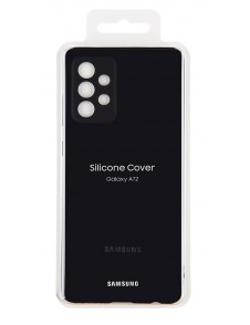 EF-PA725TBE Samsung Silicone Cover for Galaxy A72/A72 5G Black