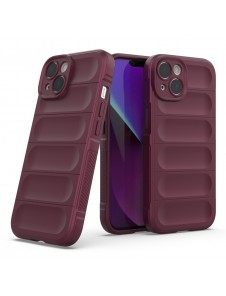 Magic Shield Case case for iPhone 14 elastic armored case burgundy