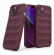 Magic Shield Case case for iPhone 14 elastic armored case burgundy