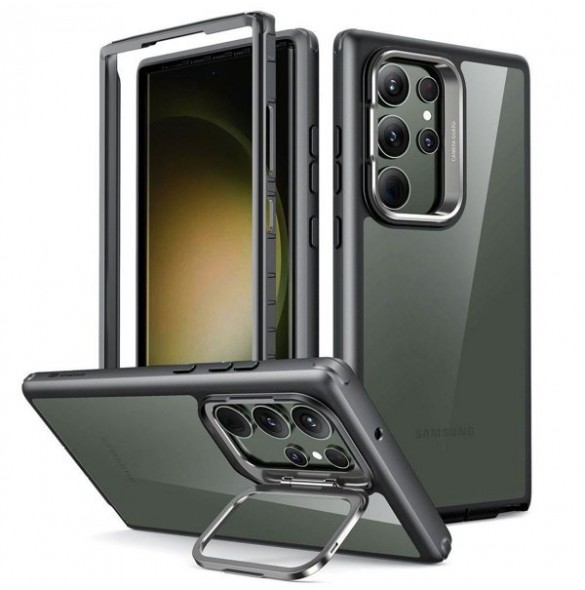 ESR SHOCK ARMOR KICKSTAND GALAXY S23 ULTRA CLEAR/BLACK