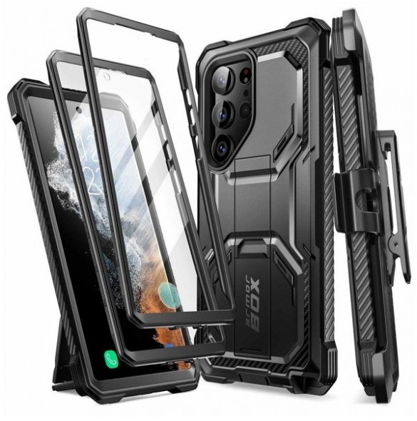 Supcase IBLSN ARMORBOX 2-SET GALAXY S23 ULTRA BLACK