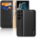 Dux Ducis Hivo case Samsung Galaxy S23 Ultra cover with flip wallet stand RFID blocking black