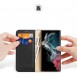 Dux Ducis Hivo case Samsung Galaxy S23 Ultra cover with flip wallet stand RFID blocking black