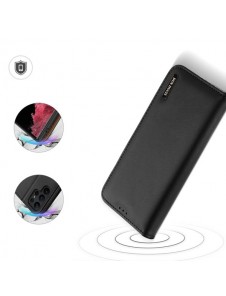 Dux Ducis Hivo case Samsung Galaxy S23 Ultra cover with flip wallet stand RFID blocking black
