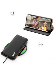 Dux Ducis Hivo case Samsung Galaxy S23 Ultra cover with flip wallet stand RFID blocking black