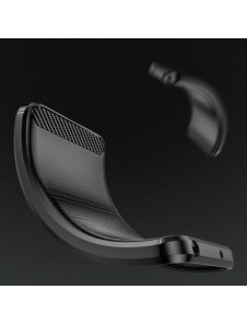 Carbon Case for Samsung Galaxy A24 4G flexible silicone carbon cover black
