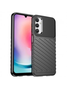 Thunder Case case for Samsung Galaxy A24 4G silicone armor case black
