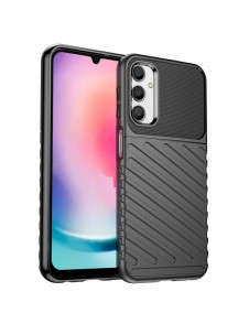 Thunder Case case for Samsung Galaxy A24 4G silicone armor case black